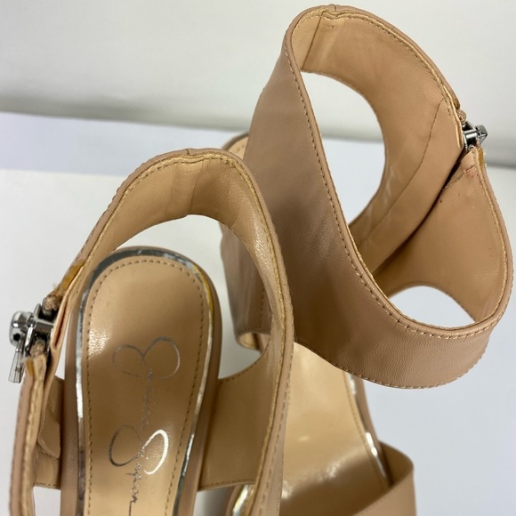JESSICA Simpson Tan Women's Heels Shoes Size 8M - Picture 7 of 14